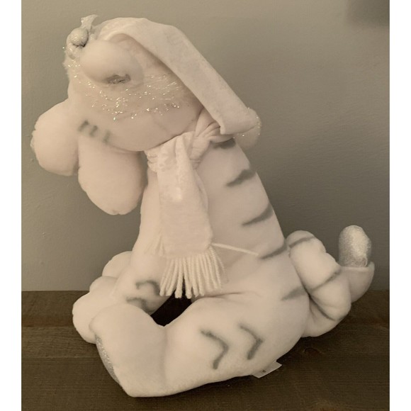 Disney Store Tigger Plush Stuffed Animal White Snowflake Pal Sparkle Holiday 13" - Picture 5 of 9